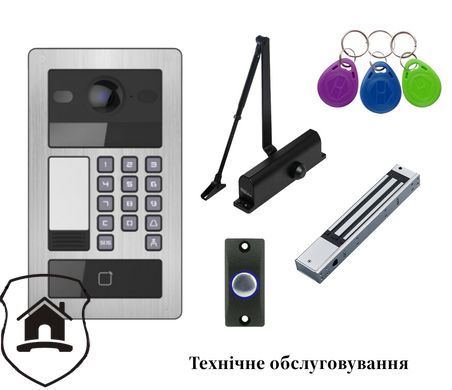Комплект домофону Hikvision з монтажем та технічним обслуговуванням
