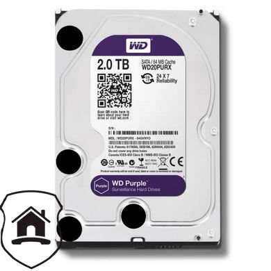 Жорсткий диск Western Digital Purple 2TB 64MB 5400rpm WD20PURZ 3.5 SATA III