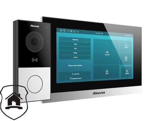 IP Панель виклику домофону зі зчитувачем та Wi-Fi відеомонітором Akuvox