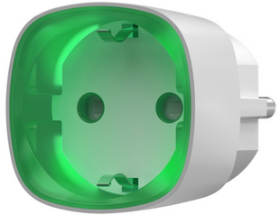 Радіокерована розумна розетка з лічильником енергоспоживання AJAX SOCKET white